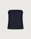 Brunello Cucinelli Bustier Denim blu  MB125EO909 C001 
