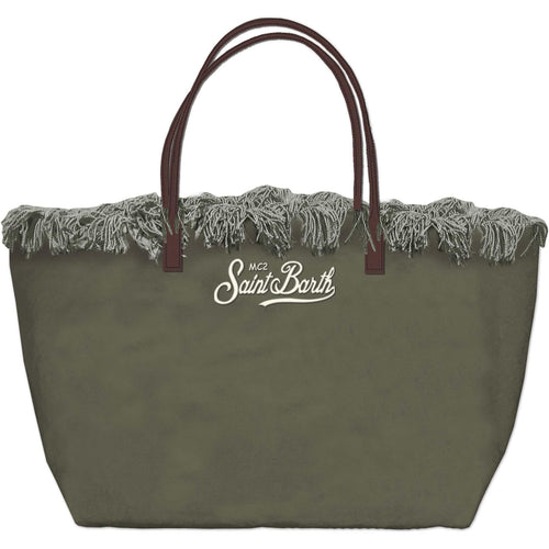 MC 2 SAINT BARTH Borsa   CITY BAG FRINGE CANVAS 52 EMB 