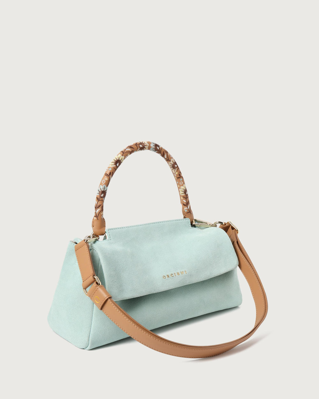 ORCIANI Borsa   B02159 PEACH FLOWERS ACQUA 