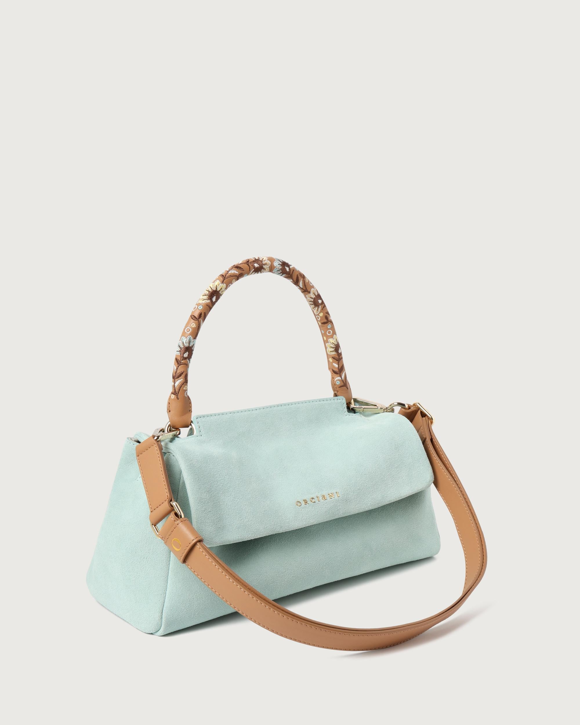 ORCIANI Borsa   B02159 PEACH FLOWERS ACQUA 