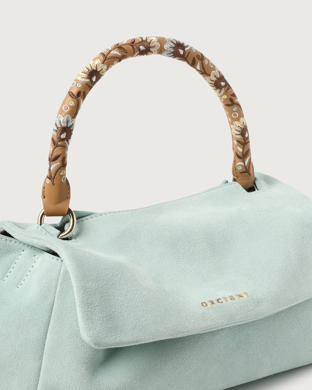 ORCIANI Borsa   B02159 PEACH FLOWERS ACQUA 