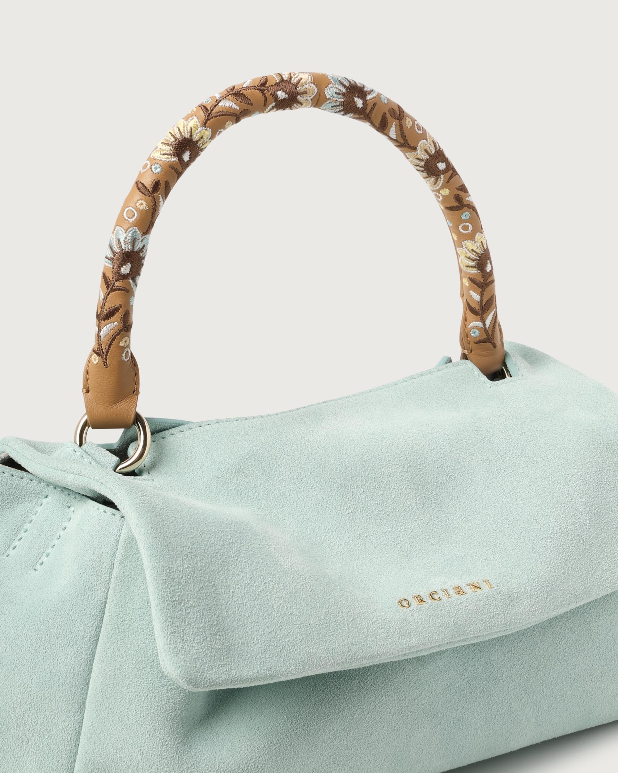ORCIANI Borsa   B02159 PEACH FLOWERS ACQUA 
