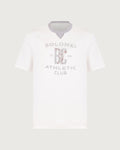 Brunello Cucinelli T-shirt Offwhite+grigio+porpora  M0B131001G CFR27 