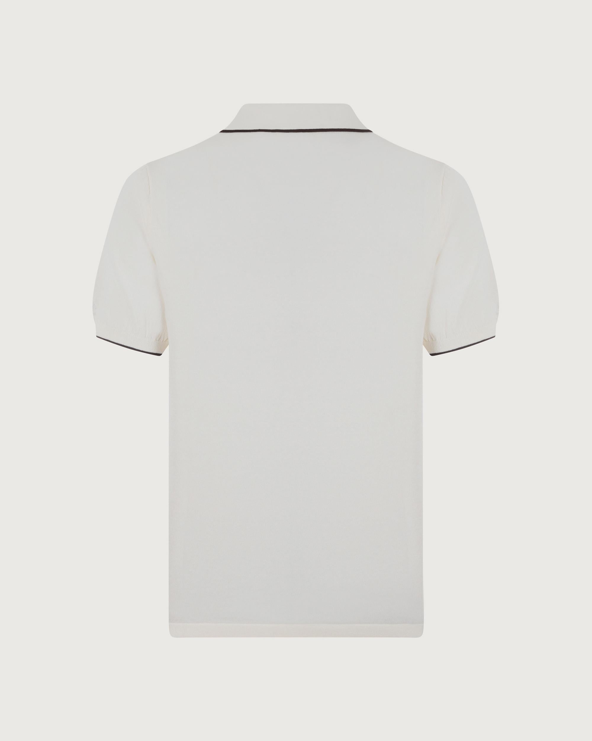 MC 2 SAINT BARTH Polo   SLOAN CONTRAST COTTON 10L CREAM 