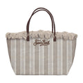 MC 2 SAINT BARTH Borsa   CITY BAG MID FRINGE DOUBLE STRIPES V 1118 EMB 