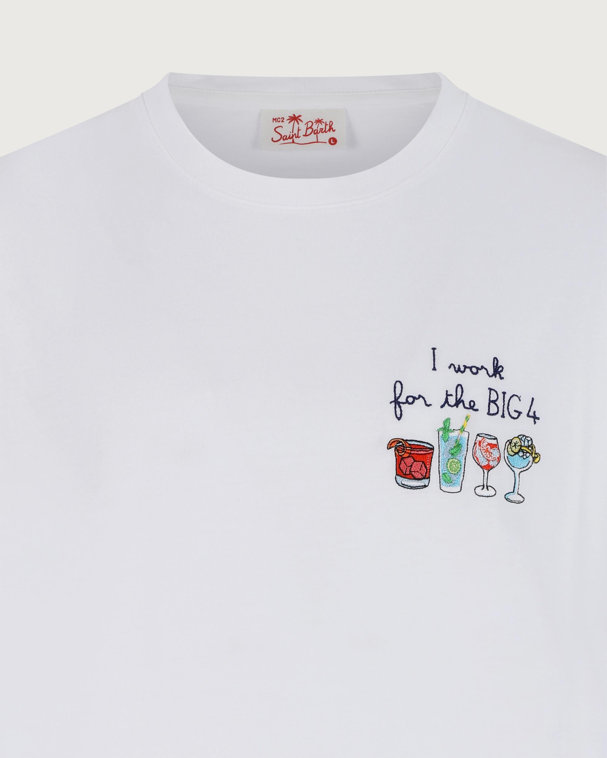 MC 2 SAINT BARTH T-shirt   PORTOFINO BIG FOUR 01N EMB 