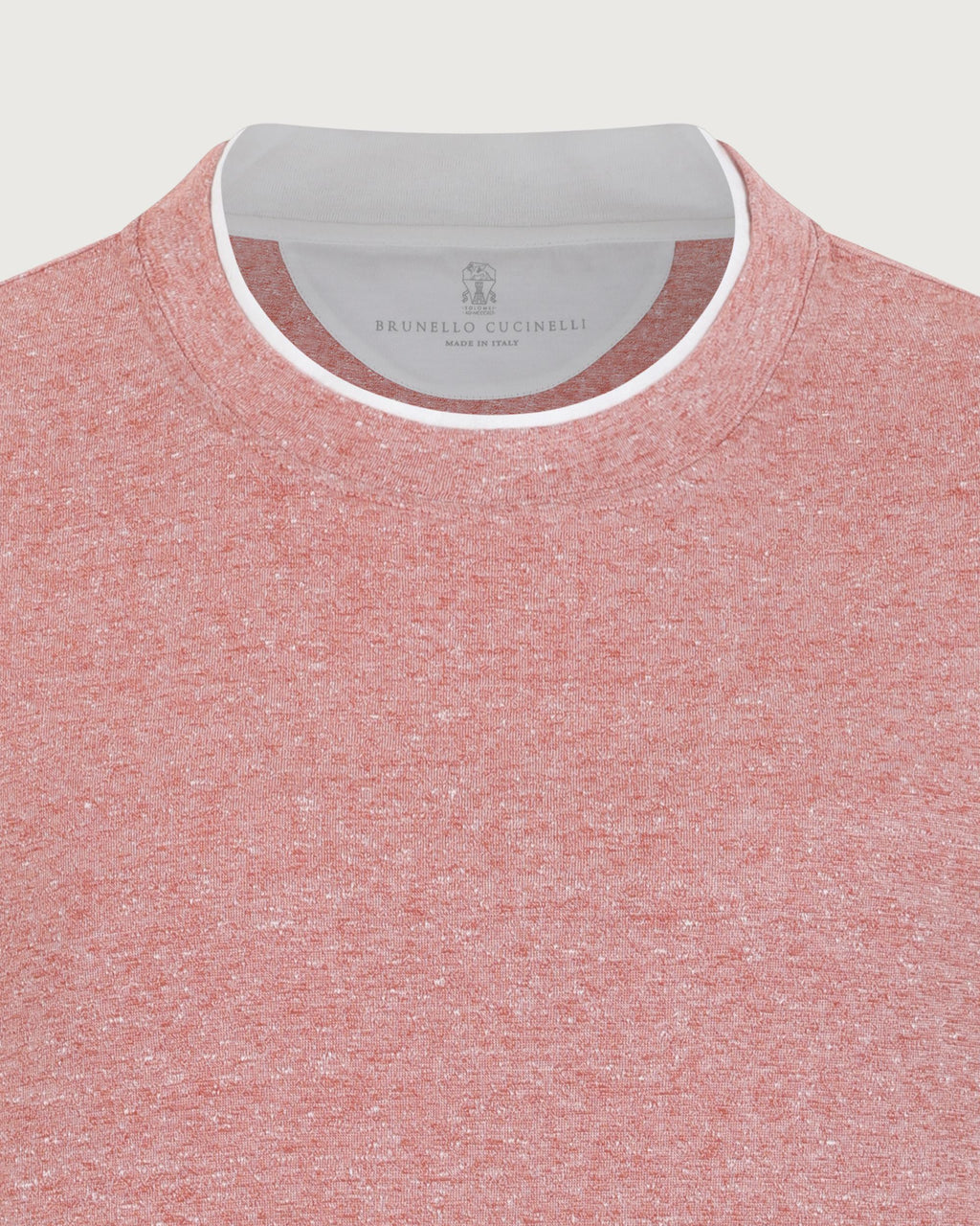 Brunello Cucinelli Girocollo Pesca+off white  MW8357427 CIW28 