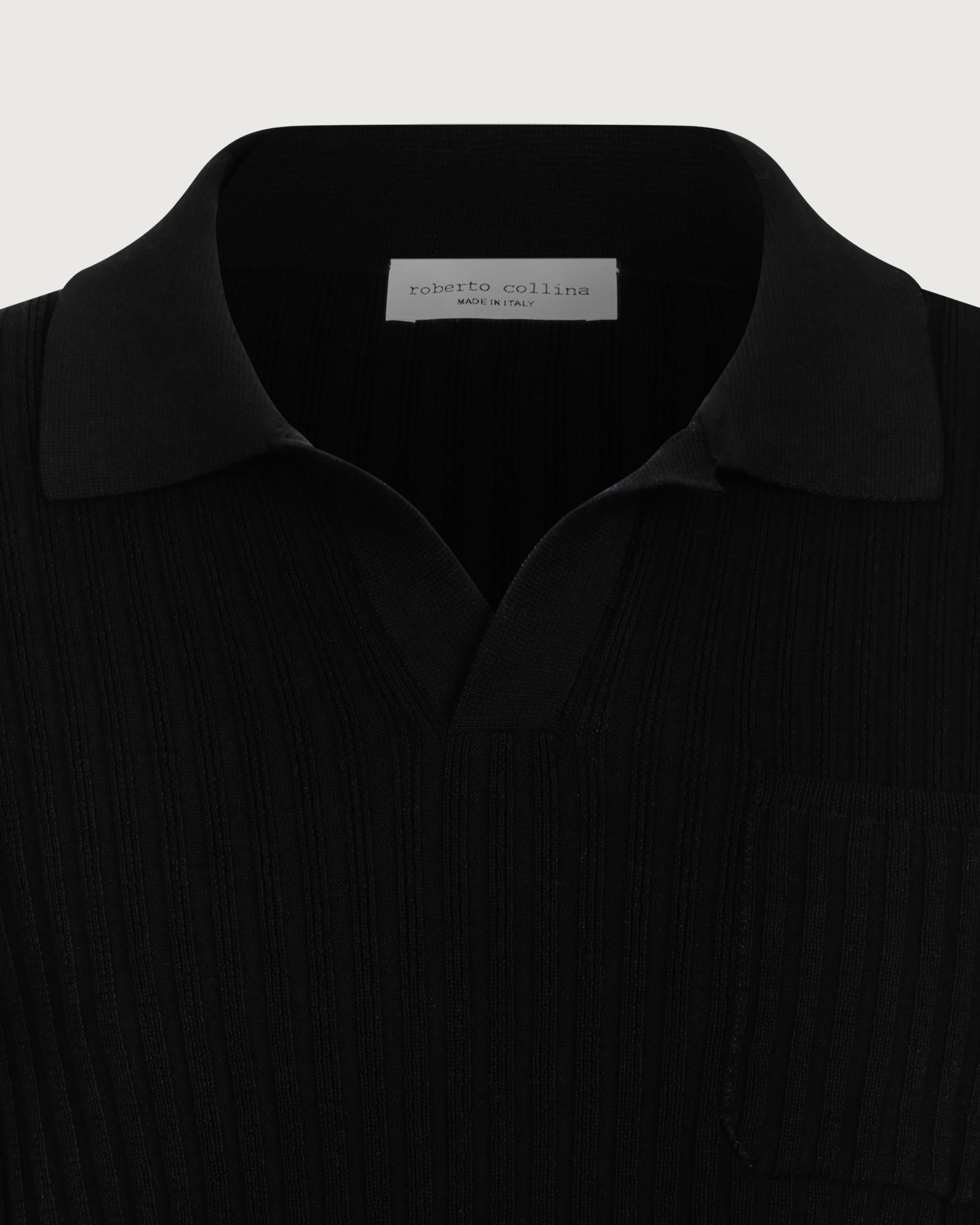 ROBERTO COLLINA Polo Nero  261MYA13124 09 