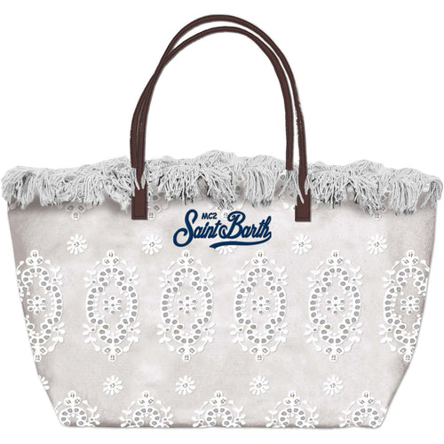 MC 2 SAINT BARTH Borsa   CITY BAG FRINGE SANGALLO 10 EMB 