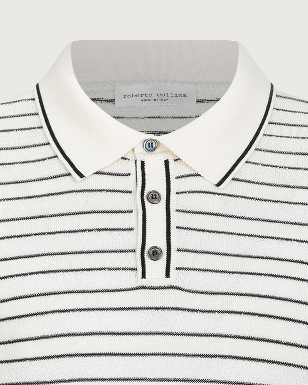ROBERTO COLLINA Polo Ecru  261MYA43024 02 