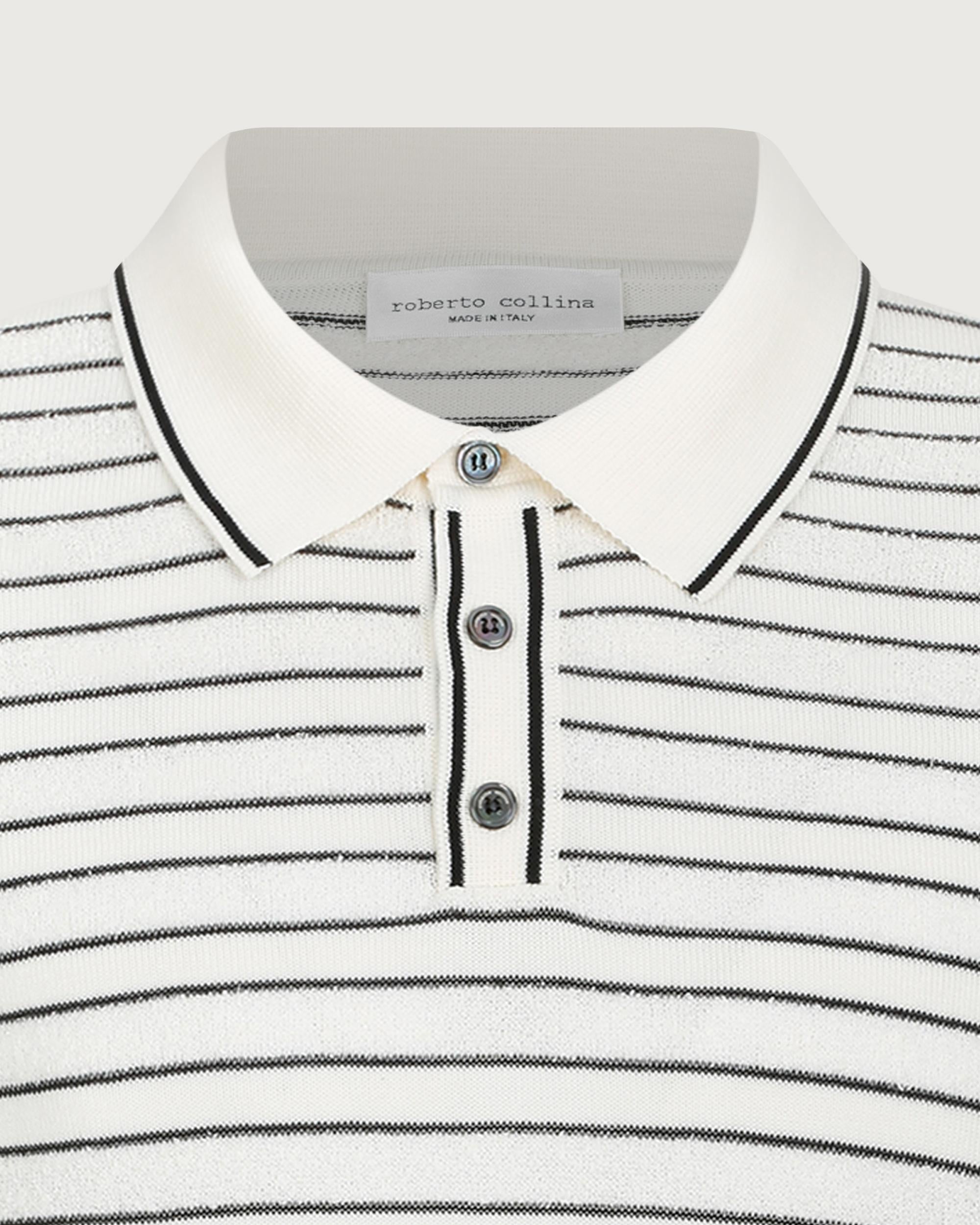 ROBERTO COLLINA Polo Ecru  261MYA43024 02 