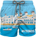 MC 2 SAINT BARTH Costume   GUSTAVIA PLACED PRINT MYKONOS SUMMER 31 