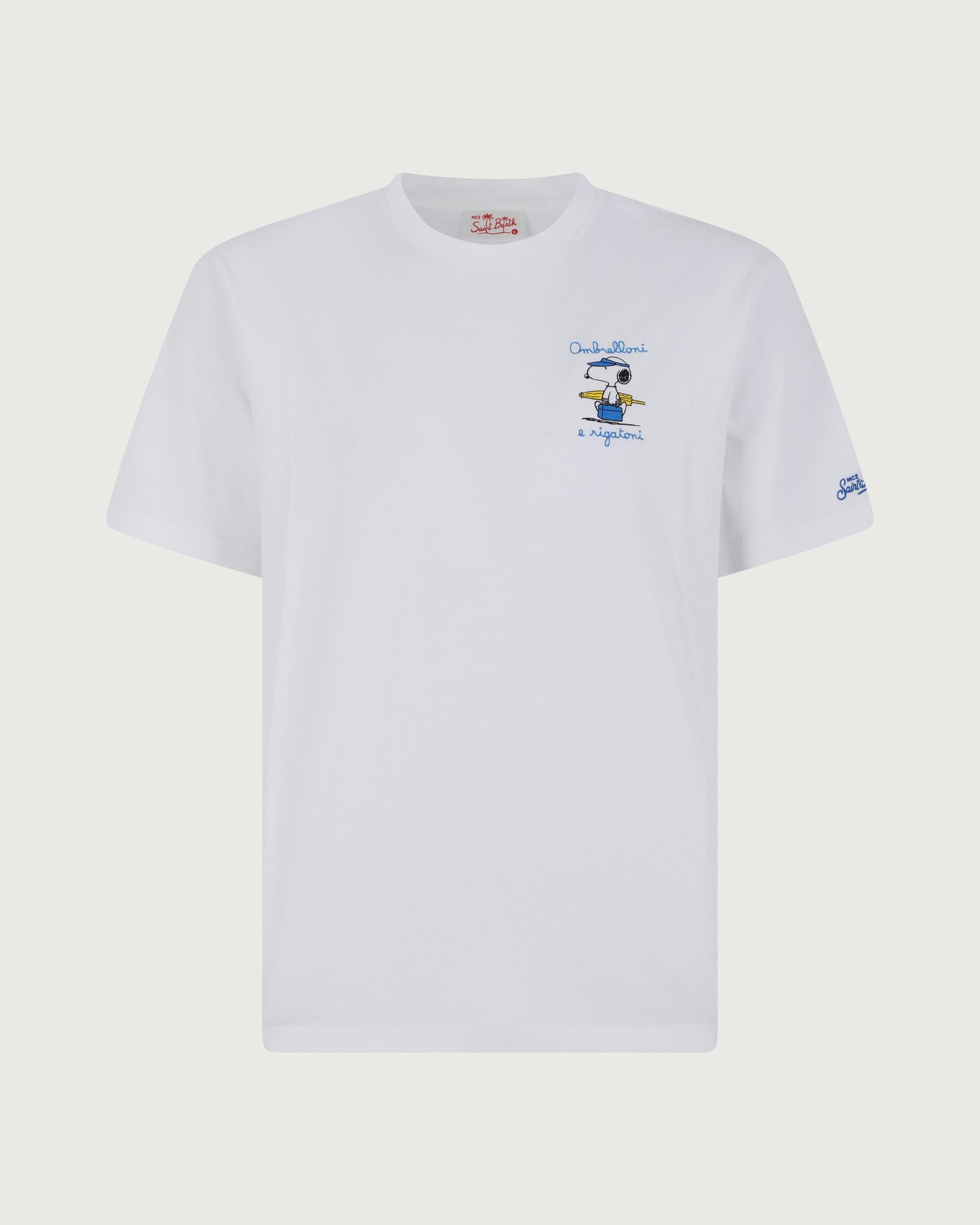 MC 2 SAINT BARTH T-shirt   PORTOFINO SNOOPY RIGATONI 01N EMB 