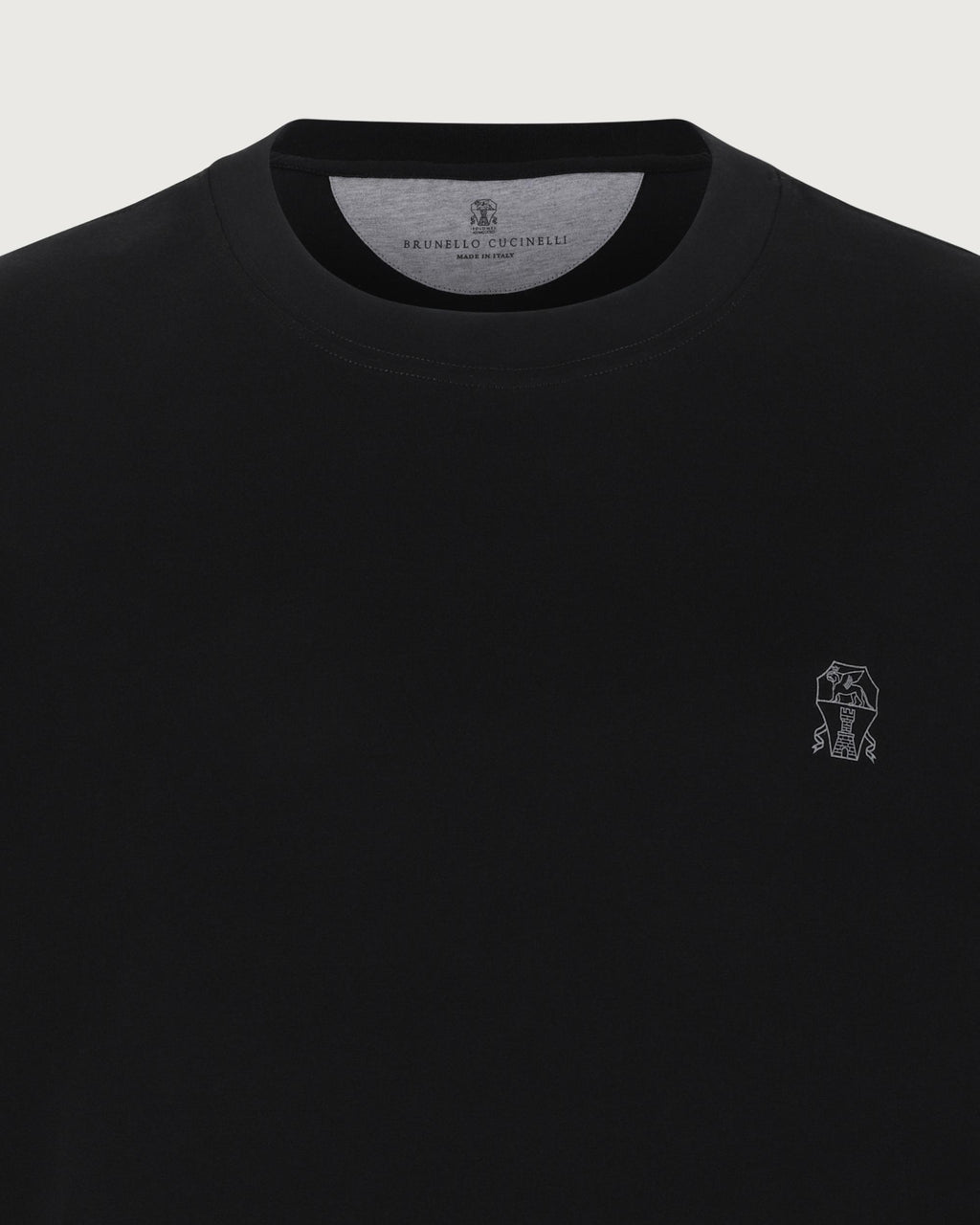 Brunello Cucinelli Girocollo Nero+grigio chiaro  M0B138440 CSQ44 