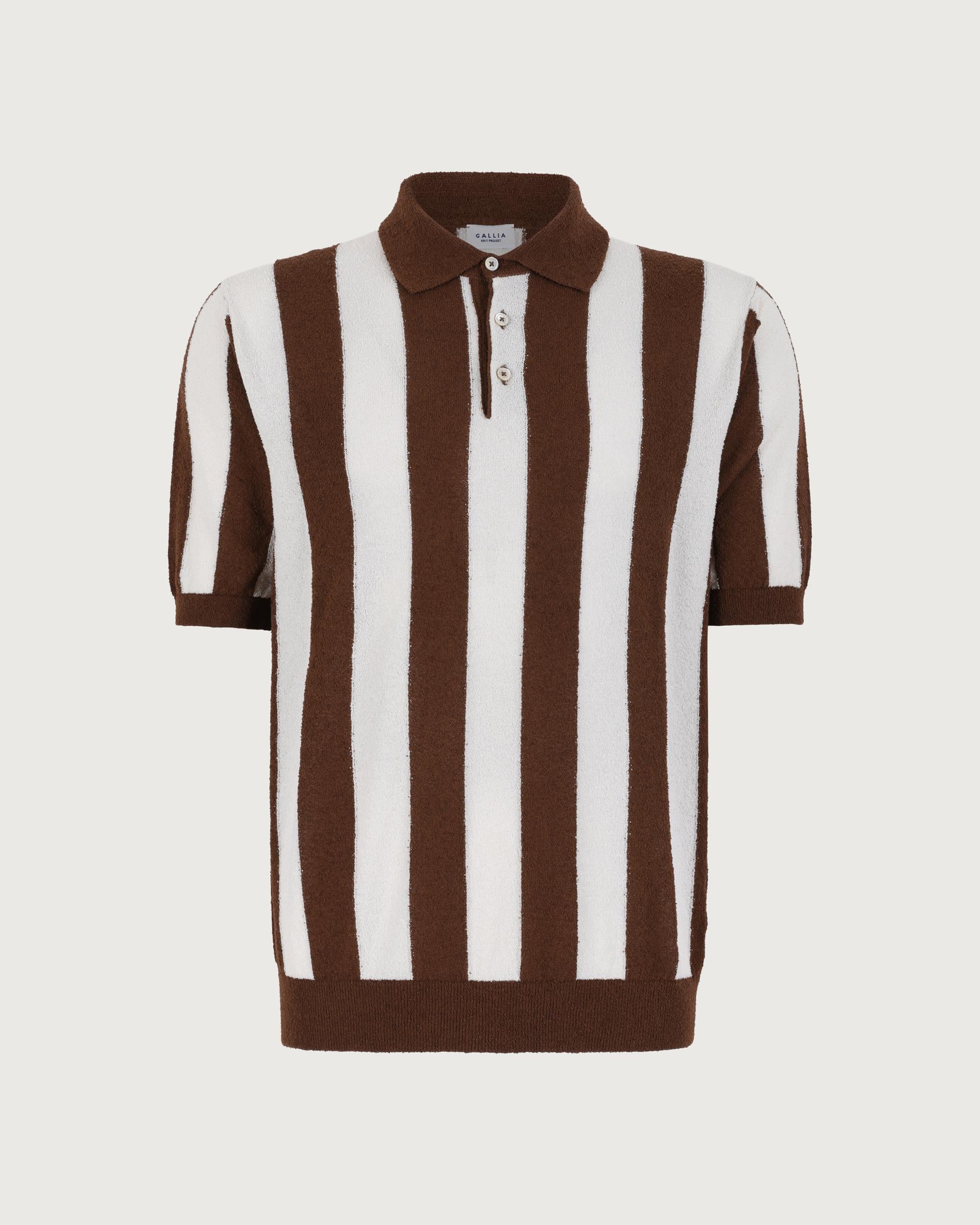 GALLIA Polo Bianco/marrone  U0435 EMIL 009 