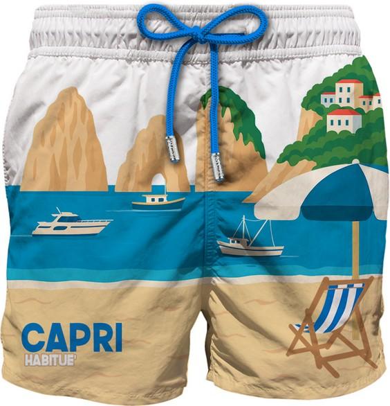 MC 2 SAINT BARTH Costume   GUSTAVIA PLACED PRINT CAPRI SUMMER 01 