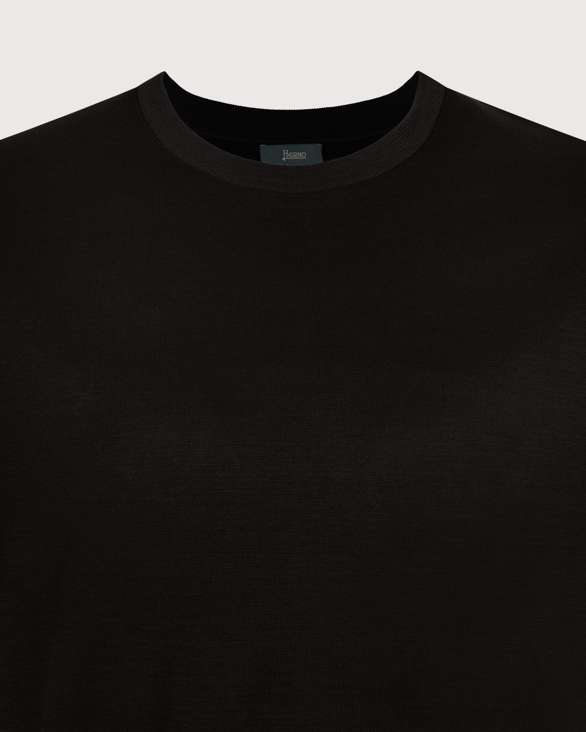 HERNO T-shirt Nero  JG000206U 52059 9300 