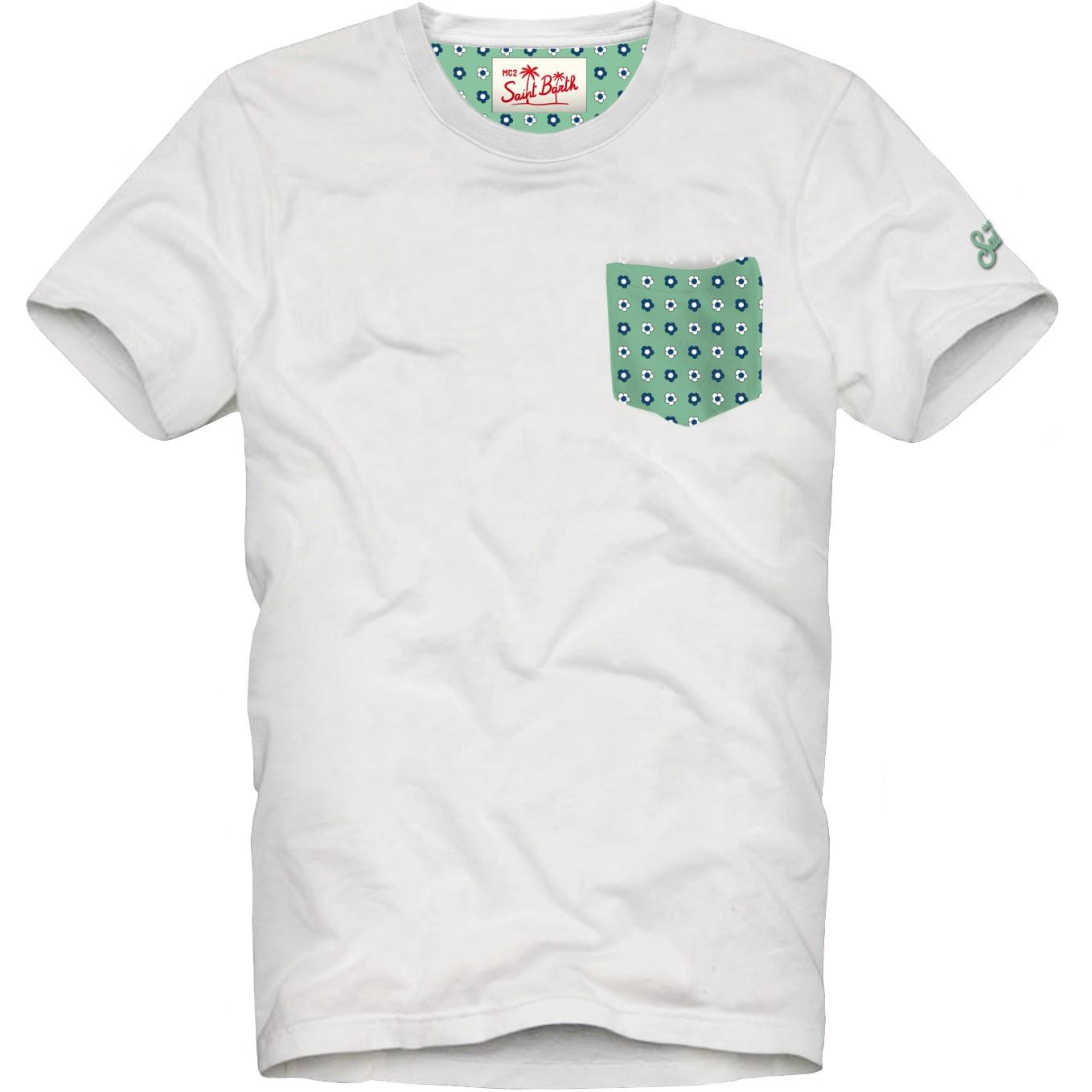 MC 2 SAINT BARTH T-shirt   BLANCHE 01N MEADOW TIE 53 