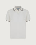 MC 2 SAINT BARTH Polo   SLOAN CONTRAST COTTON 10L CREAM 