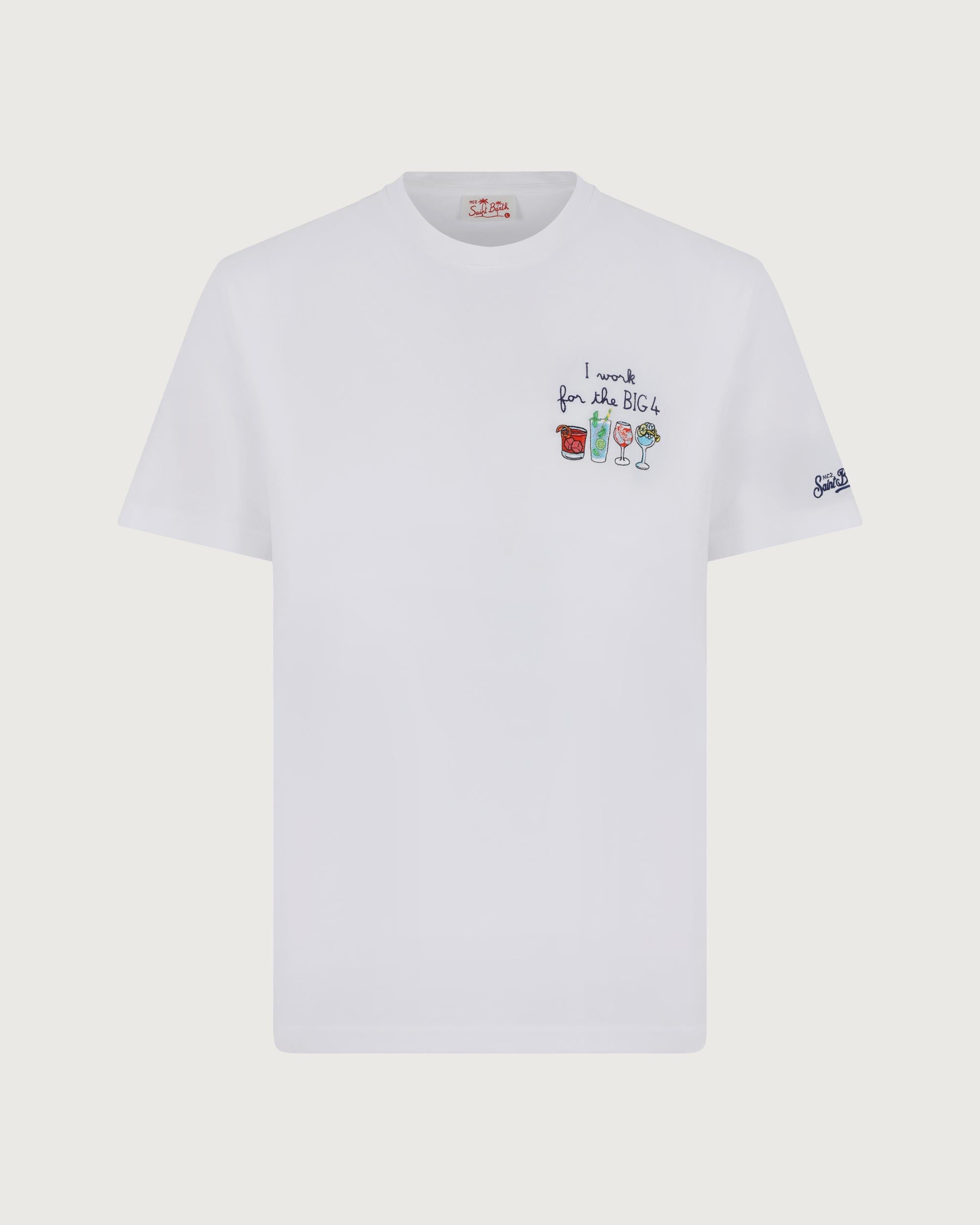 MC 2 SAINT BARTH T-shirt   PORTOFINO BIG FOUR 01N EMB 