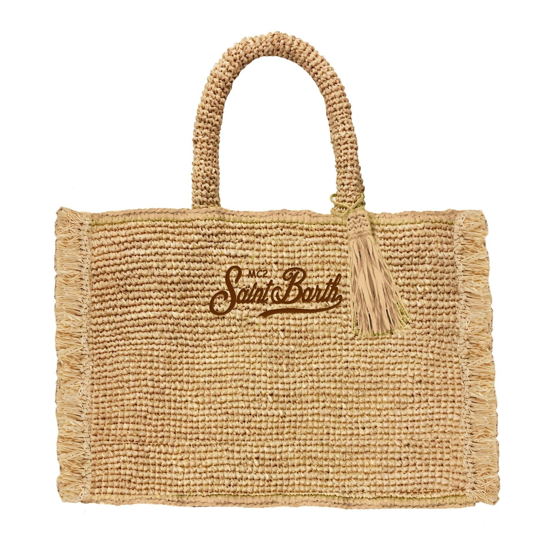 MC 2 SAINT BARTH Borsa   COLETTE RAFFIA FRINGES ESSENTIAL 1118 EMB 