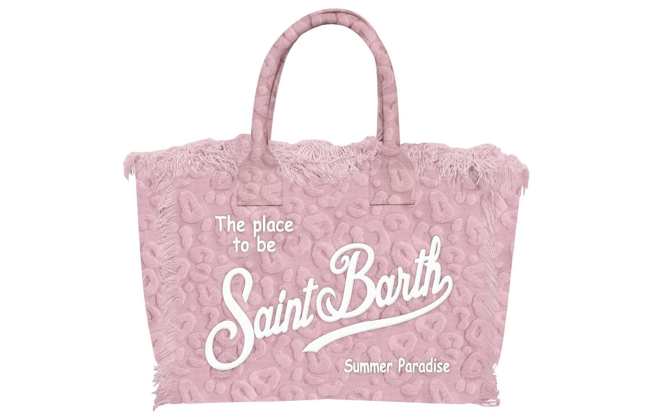 MC 2 SAINT BARTH Borsa   VANITY MINI SPONGE TERRY EMBOSSED LEOPARD 21 EMB 