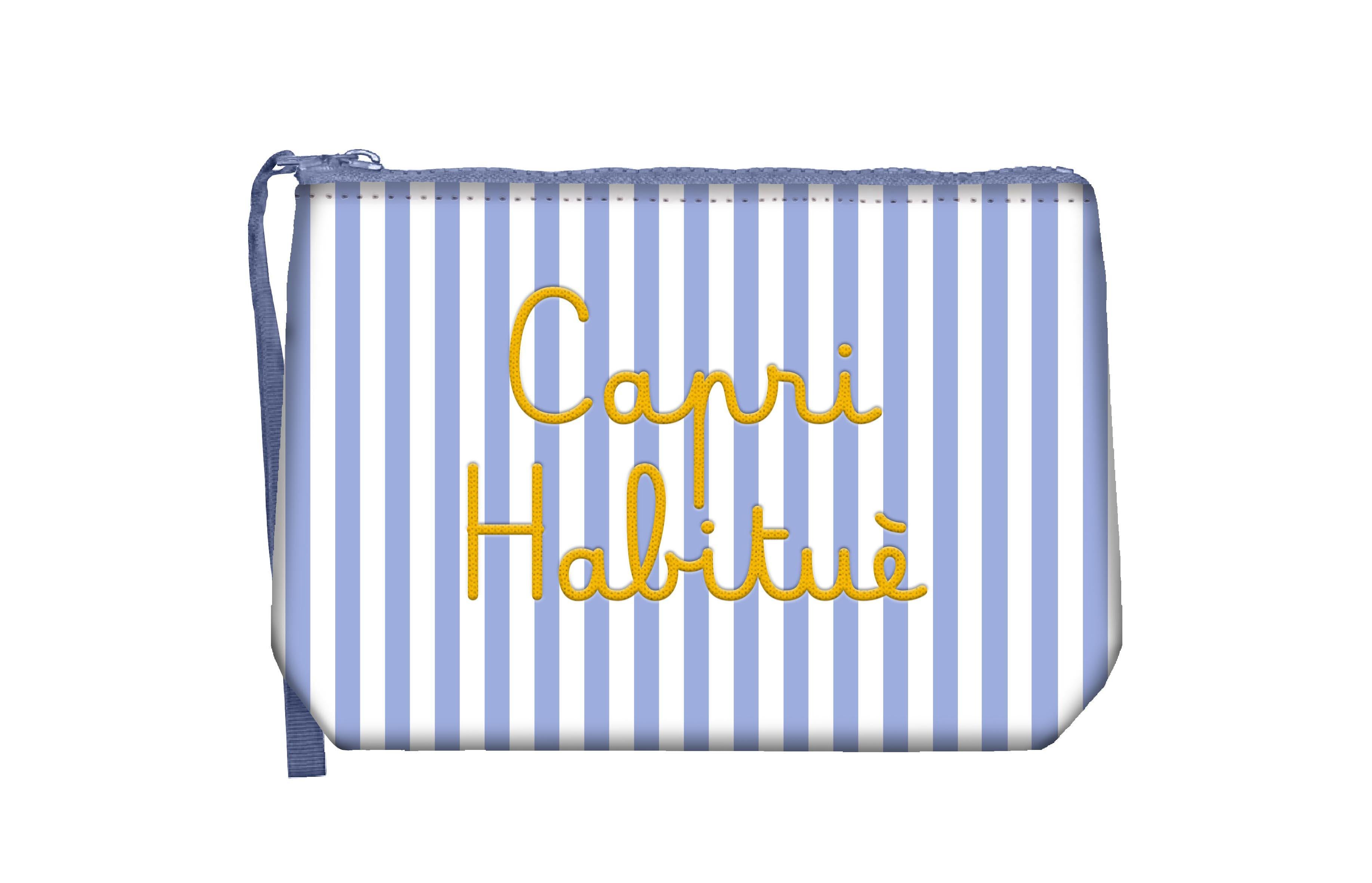MC 2 SAINT BARTH Pochette   ALINE COTTON STRIPES V CAPRI 31 EMB 