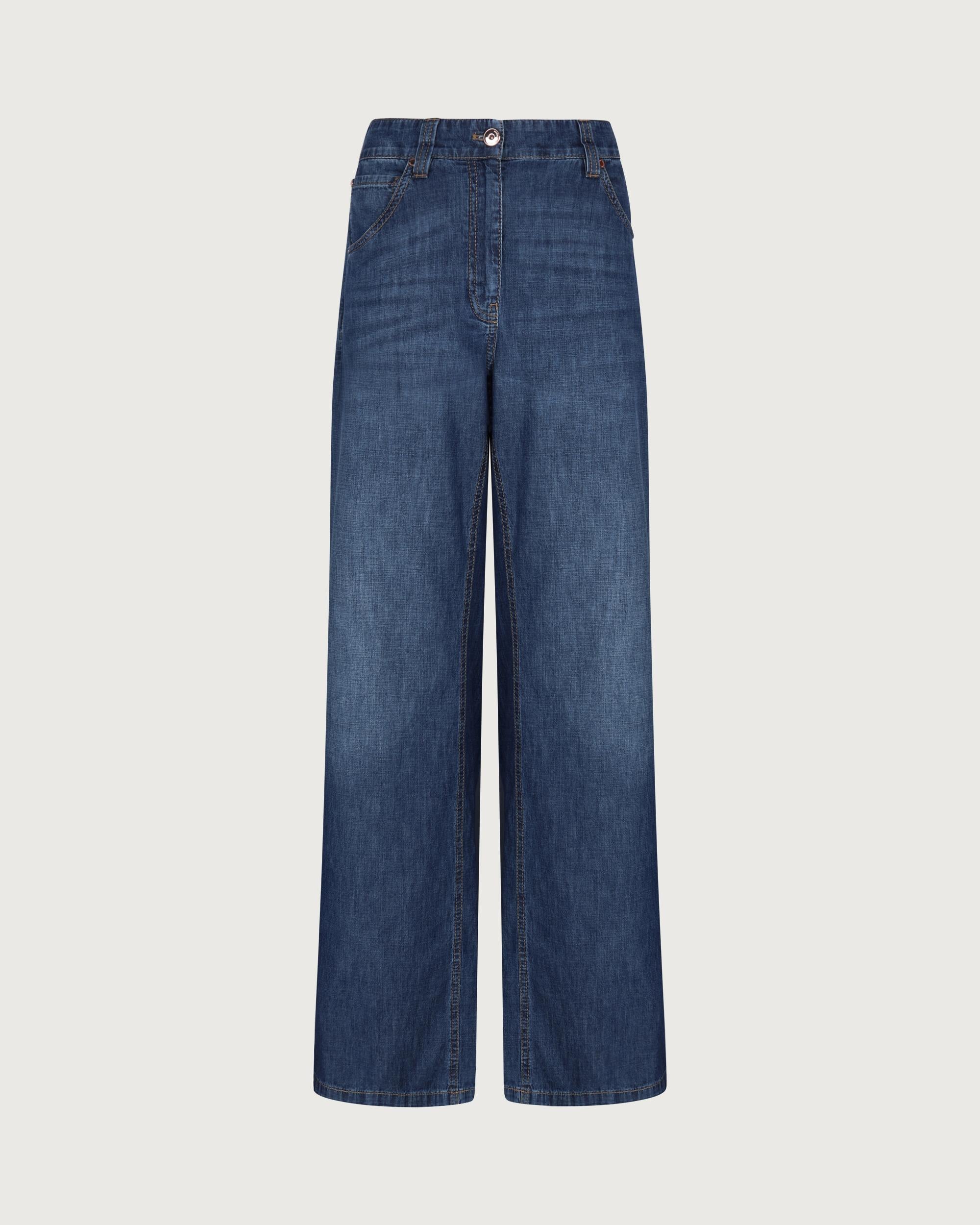 Brunello Cucinelli Pantalone Essential dark blue denim  MH192P4039 C9393 