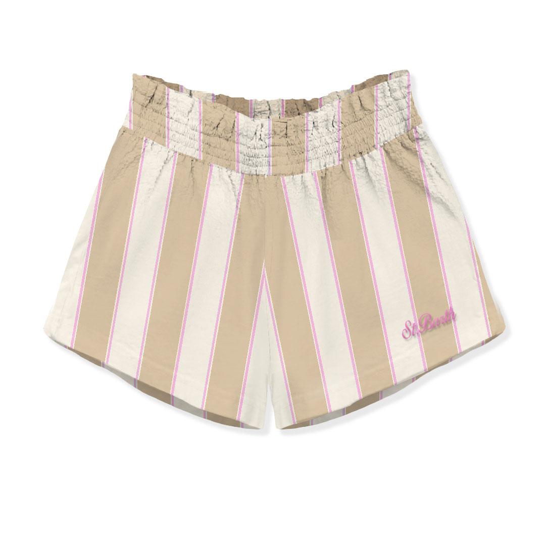 MC 2 SAINT BARTH Shorts   MEAVE COTTON SB BEACH STRIPES 1121 