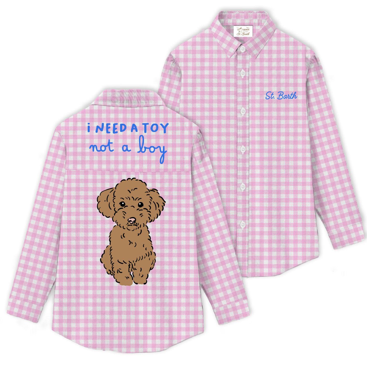 MC 2 SAINT BARTH Camicia   BRIGITTE EMBRY COTTON VICHY BIG 21 TOY 
