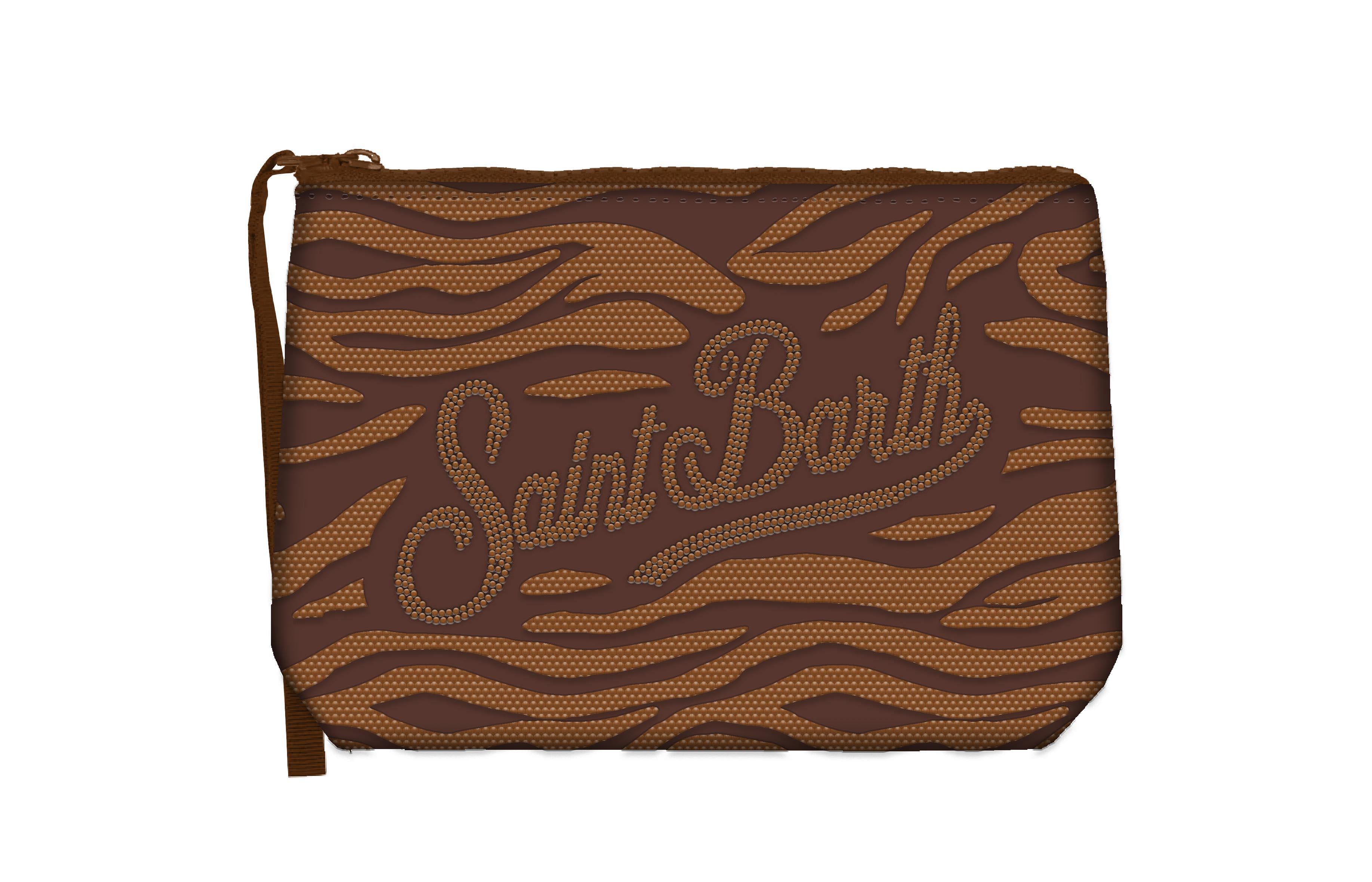 MC 2 SAINT BARTH Pochette   ALINE STRASS STRASS ZEBRA 18 