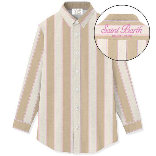 MC 2 SAINT BARTH Camicia   BRIGITTE COTTON SB BEACH STRIPES 1121 E 