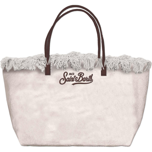 MC 2 SAINT BARTH Borsa   CITY BAG FRINGE CANVAS 1018 EMB 