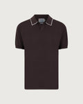MC 2 SAINT BARTH Polo   SLOAN CONTRAST COTTON 18 BROWN 