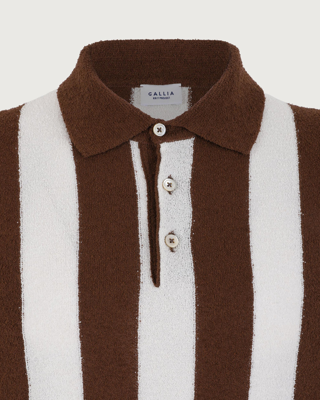 GALLIA Polo Bianco/marrone  U0435 EMIL 009 