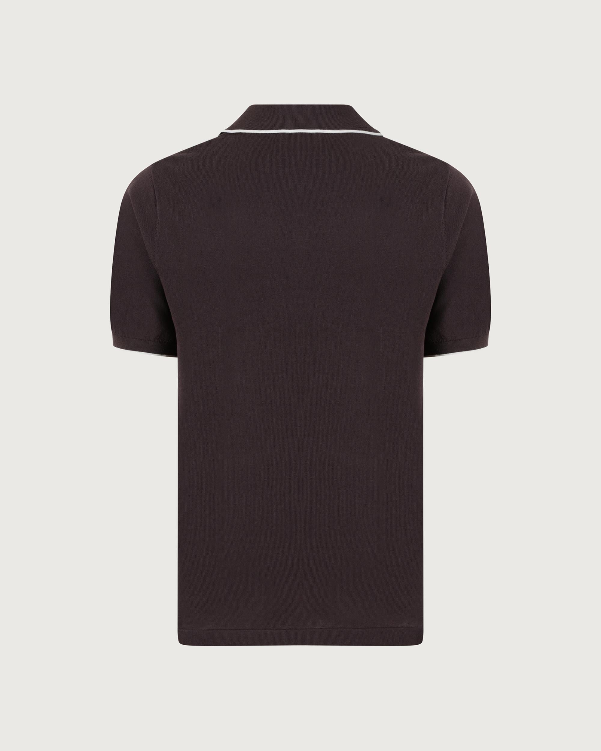 MC 2 SAINT BARTH Polo   SLOAN CONTRAST COTTON 18 BROWN 