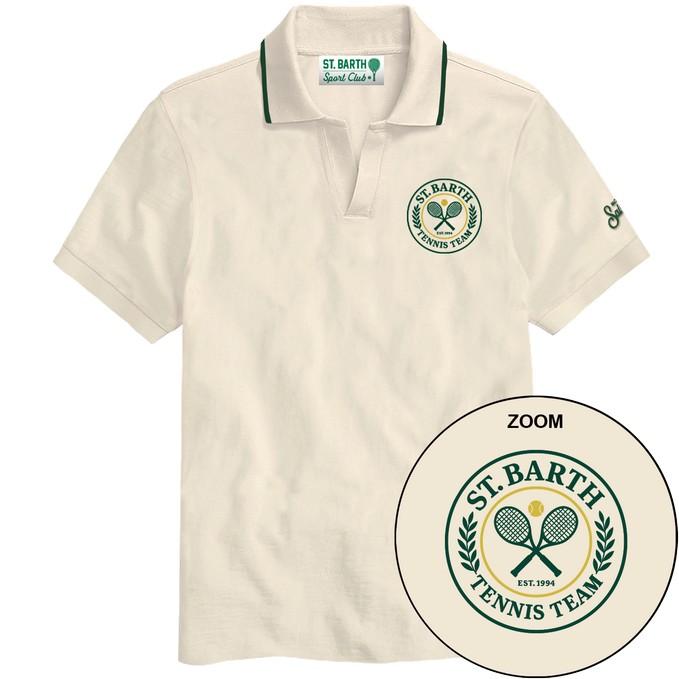 MC 2 SAINT BARTH Polo   CHARLES PIQUET LOGO SB TENNIS 1051 