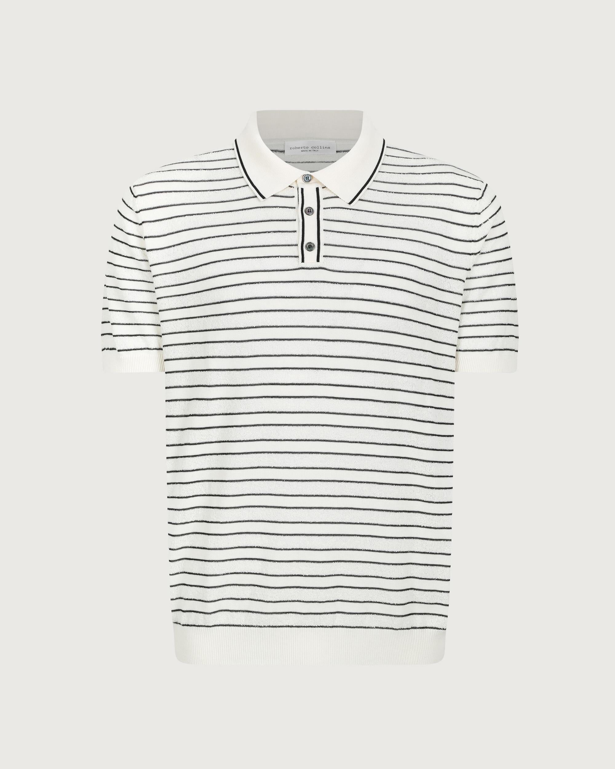 ROBERTO COLLINA Polo Ecru  261MYA43024 02 