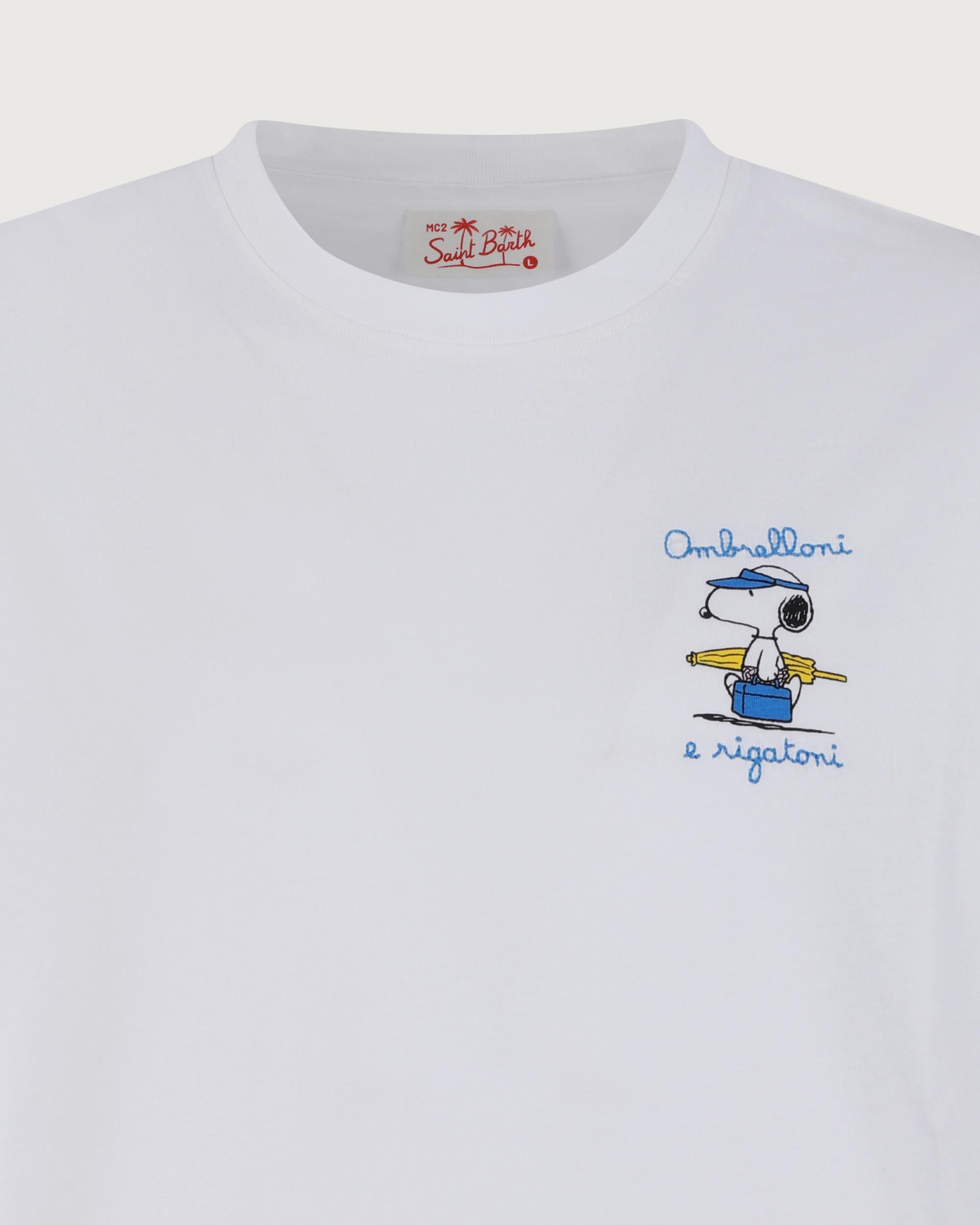 MC 2 SAINT BARTH T-shirt   PORTOFINO SNOOPY RIGATONI 01N EMB 