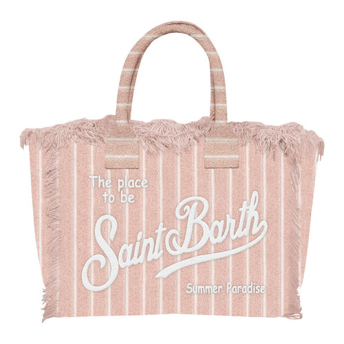 MC 2 SAINT BARTH Borsa   COLETTE SPONGE TERRY EMBOSSED STRIPES TINY V 