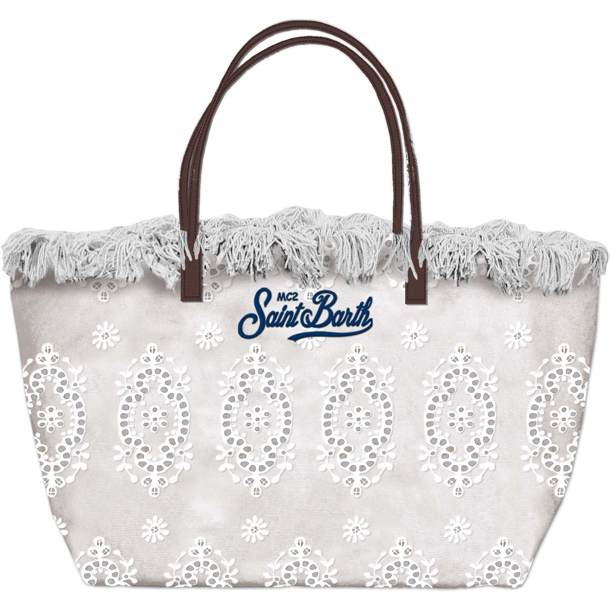 MC 2 SAINT BARTH Borsa   CITY BAG FRINGE SANGALLO 10 EMB 