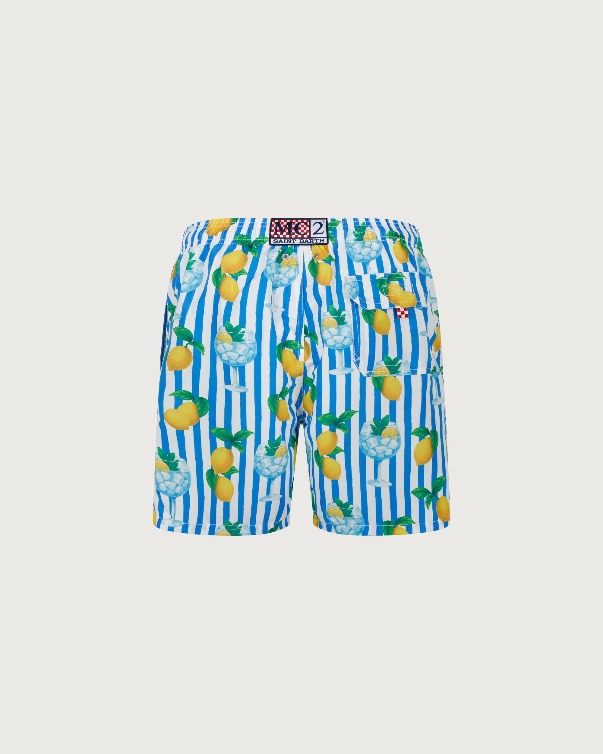MC 2 SAINT BARTH Costume   GUSTAVIA GIN TONIC LEMON STRIPES 17 
