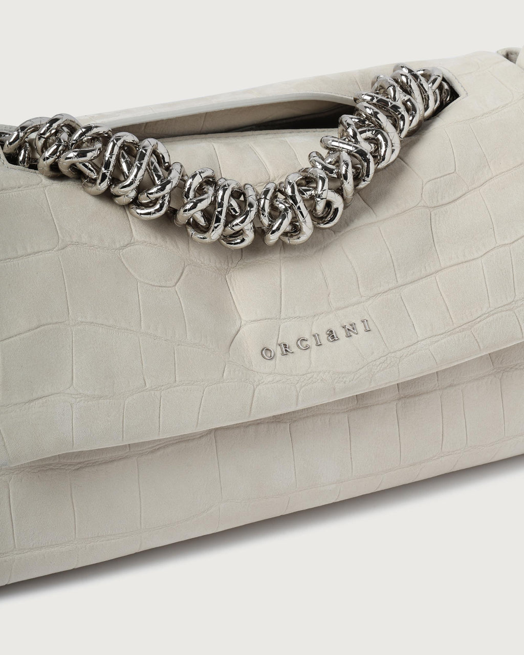 ORCIANI Borsa   B02159 COCCO TWILIGHT BIANCO 
