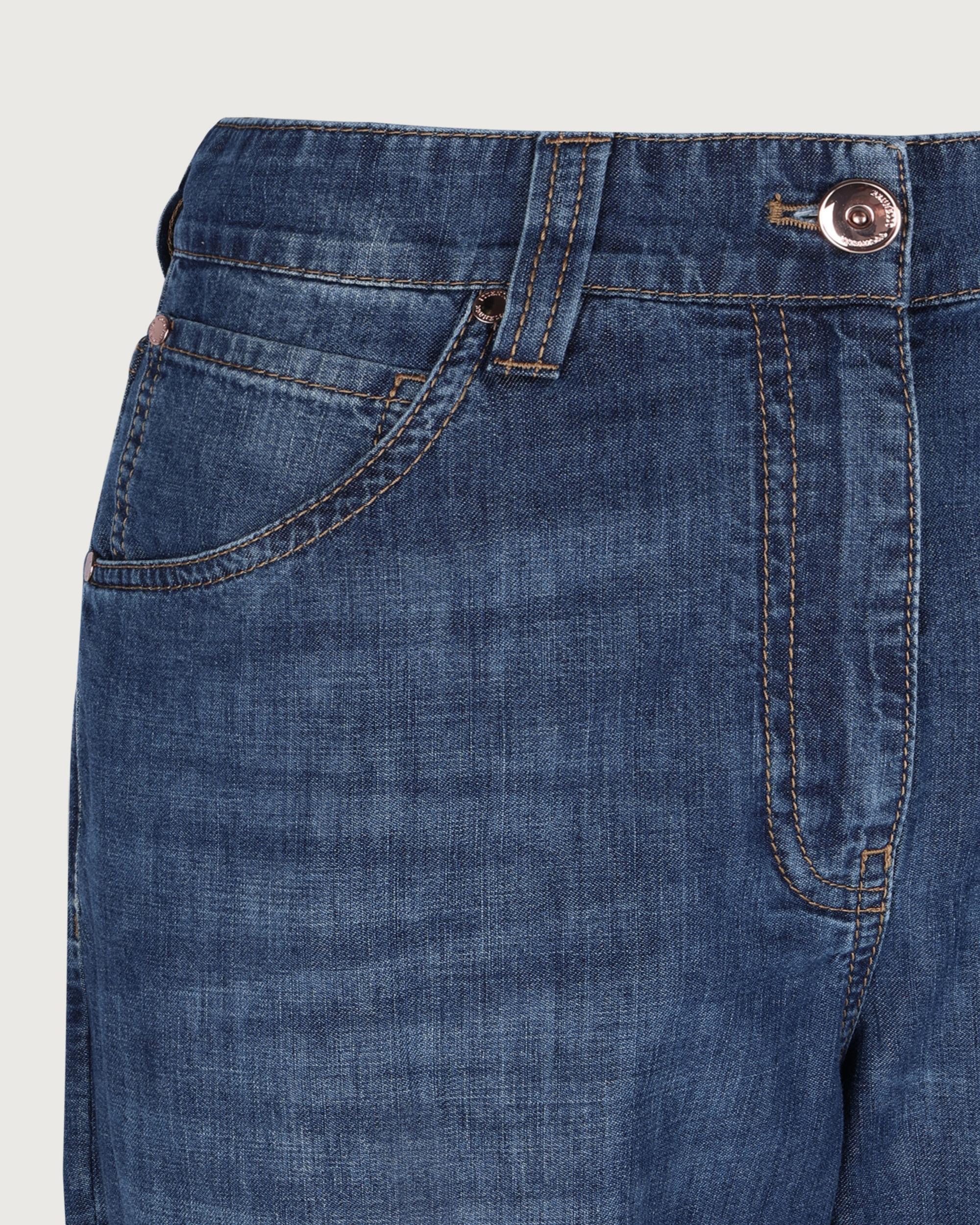 Brunello Cucinelli Pantalone Essential dark blue denim  MH192P4039 C9393 