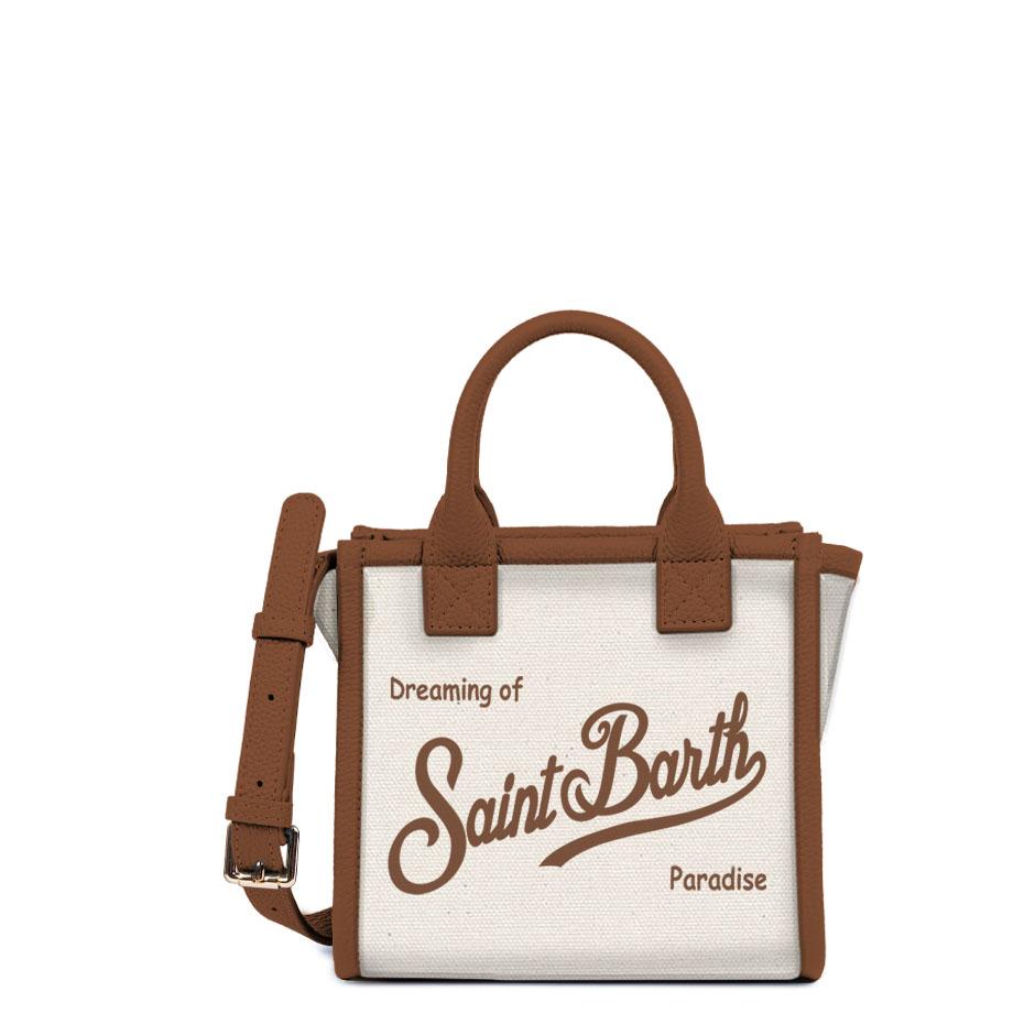MC 2 SAINT BARTH Borsa   VANITY BAG MINI CANVAS GRAIN LEATHER 1019 EMB 