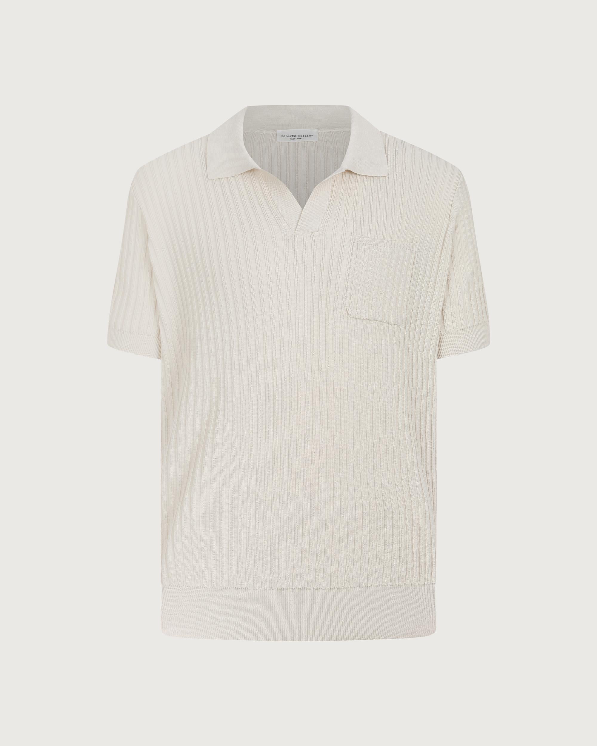 ROBERTO COLLINA Polo Ecru  261MYA13124 03 