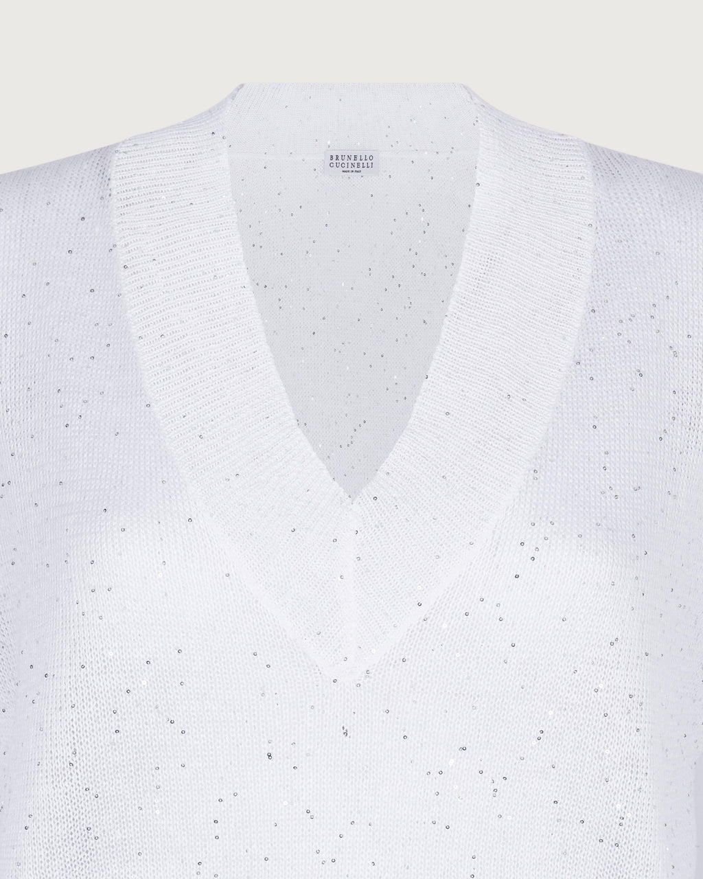 Brunello Cucinelli Scollo v Bianco  MDT746402 C159 