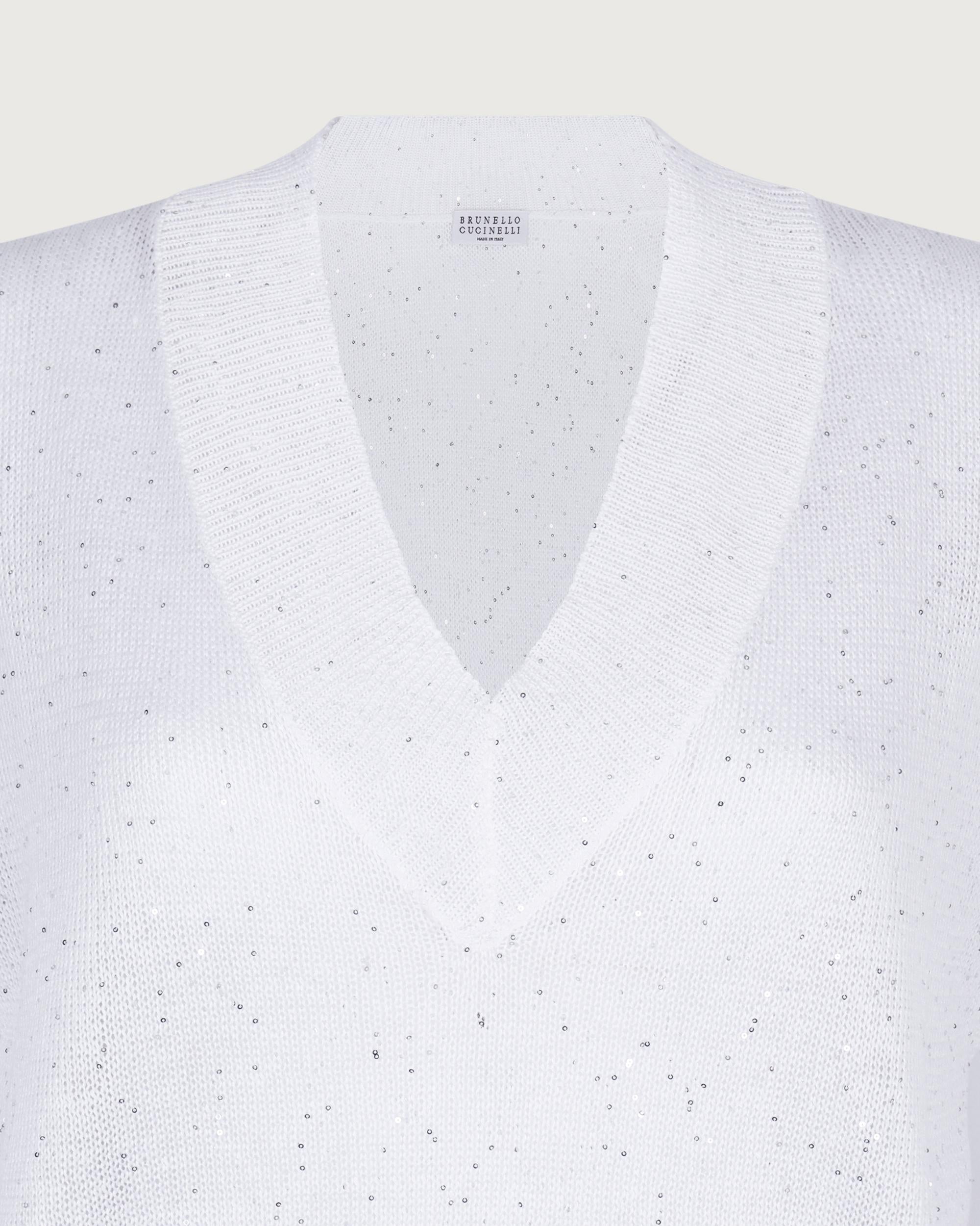 Brunello Cucinelli Scollo v Bianco  MDT746402 C159 