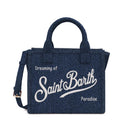 MC 2 SAINT BARTH Borsa   VANITY BAG MIDI DENIM DARK EMB 