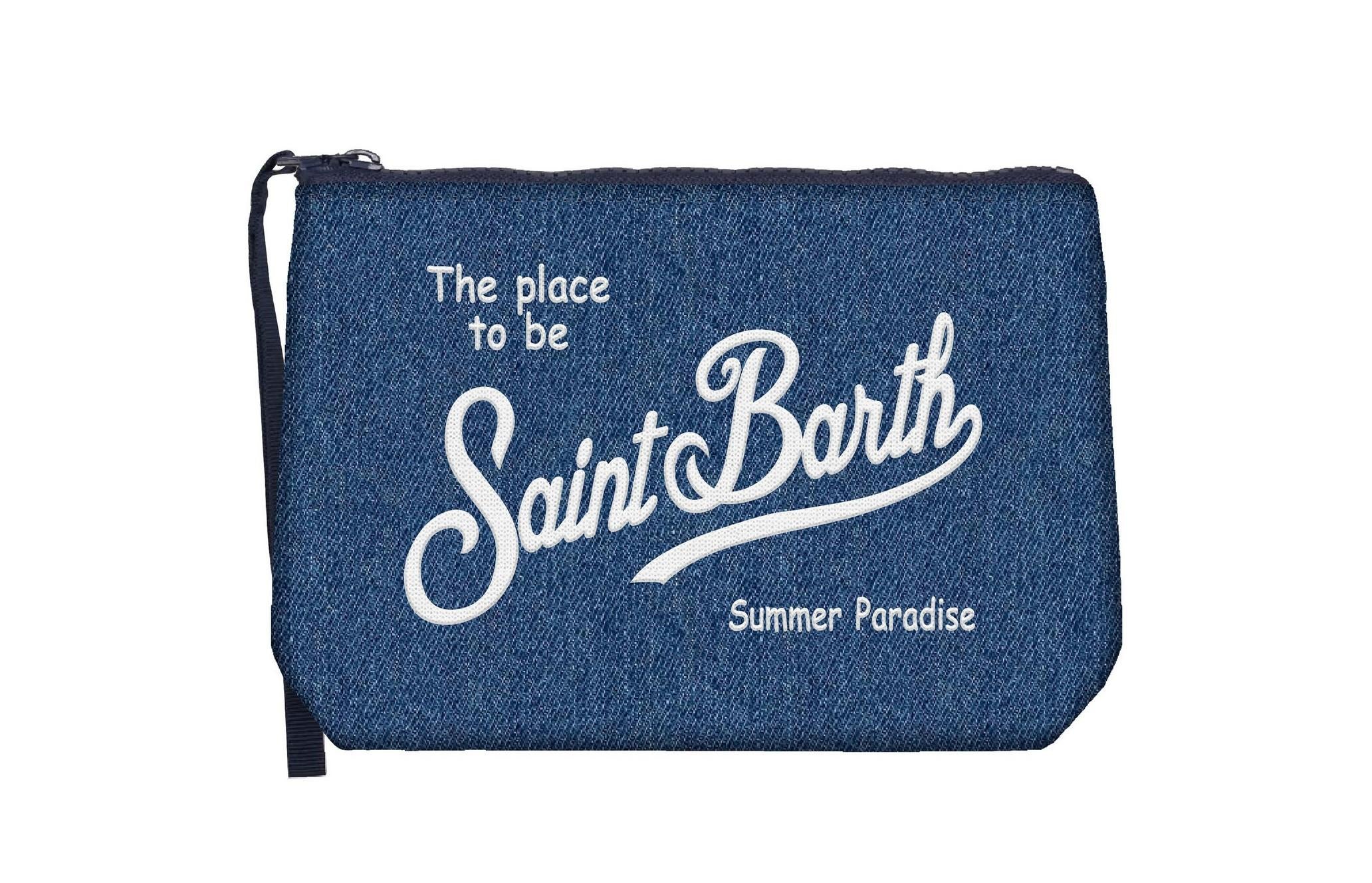 MC 2 SAINT BARTH Pochette   ALINE DENIM DENIM EMB 